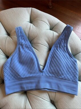 NUX Periwinklee Seamless V-Neck Sports Bralette- New Without Tag NWOT